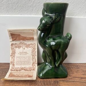 Van Briggle Deer Fawn Vase Pottery Green Paper Brochure